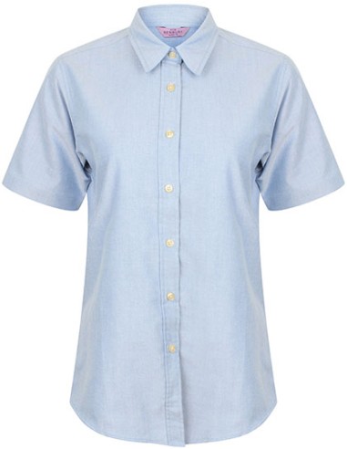 H-H516-Ladies Classic Short Sleeved Oxford Shirt
